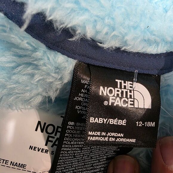 The North Face Baby Bear Campshire Bodysuit Blue White Size 12-18 M Months New - Picture 12 of 12